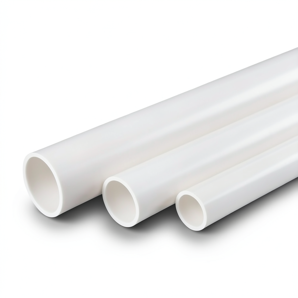مواسير UPVC جدول 40 مقاس 1.5 إنش سمك 3.68 مم لون أبيض