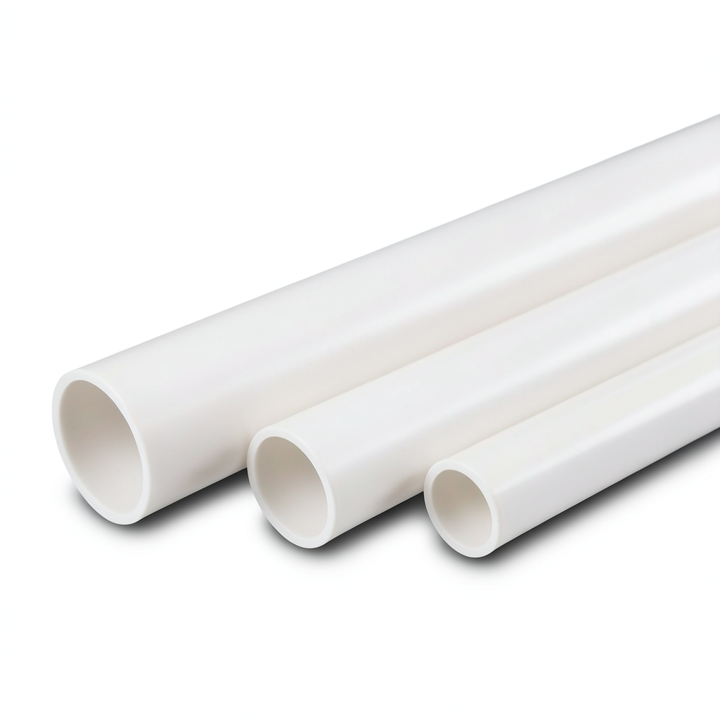 مواسير UPVC جدول 40 مقاس 2 إنش سمك 3.91 مم لون أبيض