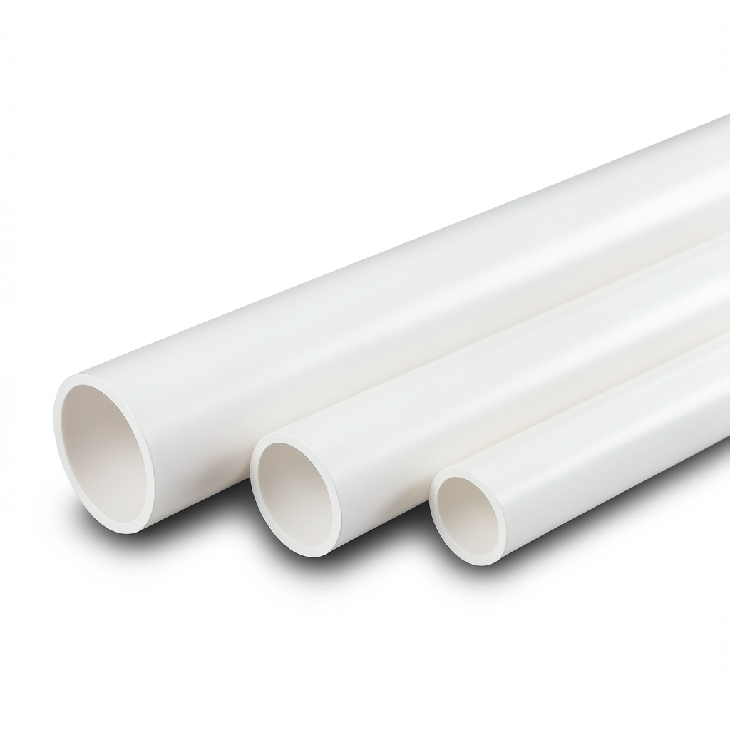 أنابيب UPVC جدول 40 مقاس 3 إنش سمك 5.49 مم لون أبيض