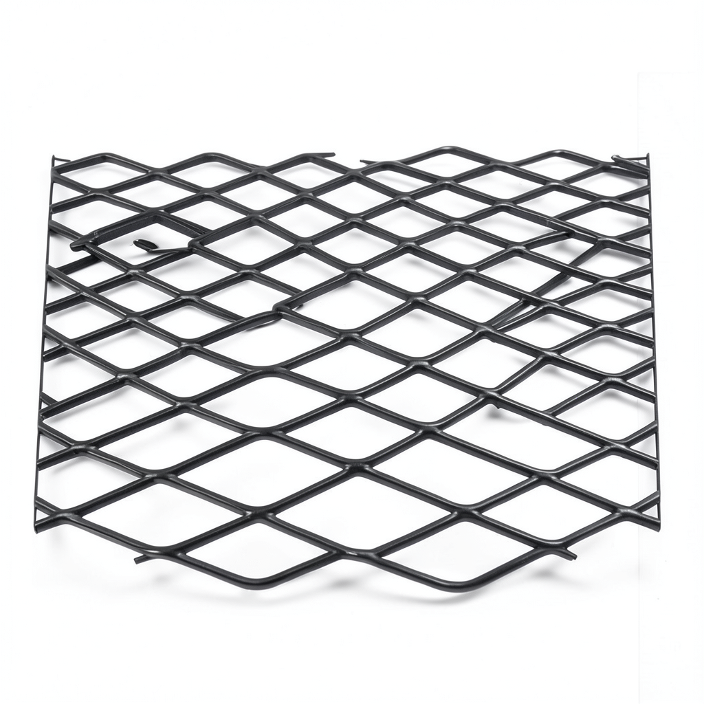 Hot Rolled Black Steel Expanded Metal Mesh Khaleeji 2.8 mm Thickness 5m Length 1.22m Width
