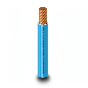 كابل نحاسي THHN/THWN معزول PVC 105 درجة مئوية قطر 5.9 مم 600 فولت 500 قدم أزرق | شركة الفنار