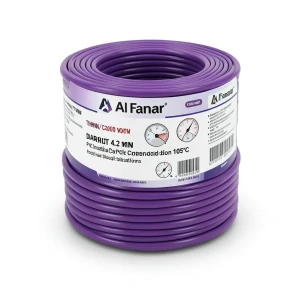 THHN/THWN Copper Cable PVC Insulation 105°C Diameter 4.2 mm 600 Volt 300 Feet Purple | Al Fanar