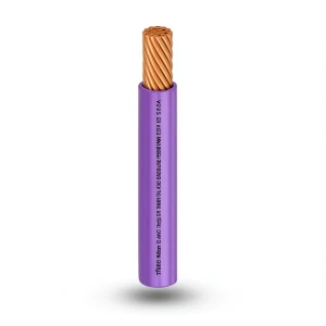 THHN/THWN Copper Cable PVC 105°C Insulation 8.37 mm² Diameter 4.2 mm 600 Volt 250 ft Purple | Al Fanar