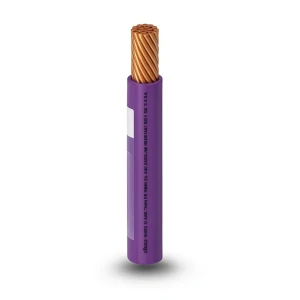 كابل نحاس THHN/THWN عزل PVC 105 درجة مئوية مقاس 8.37 مم² قطر 5.5 مم 600 فولت طول 300 قدم بنفسجي | شركة الفنار