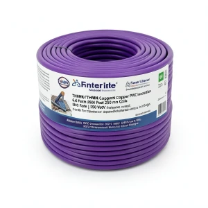 THHN/THWN Copper Cable PVC Insulation 6.4 mm Diameter 600 Volt 250 Feet Purple | Al Fanar