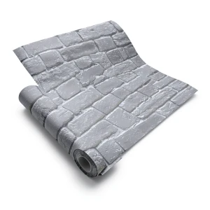 Stone Wall Covering Gray Color 10m x 0.53m, Model 369-3