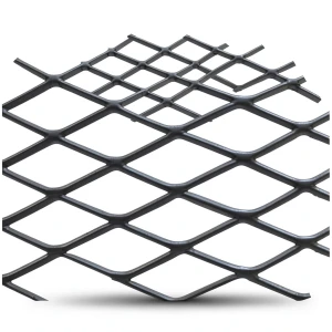 Hot Rolled Black Steel Expanded Metal Mesh Khaleeji Thickness 2.7 mm Width 1.22 m Length 6 m