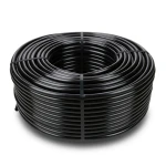 لفة انابيب بلاستيك HDPE ضغط 16 بار PE 80 قطر خارجي 75 مم SDR 9 لون اسود