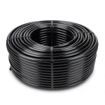 لفة أنابيب HDPE ضغط 16 بار PE 80 قطر خارجي 90 مم سماكة 12.3 مم لون أسود