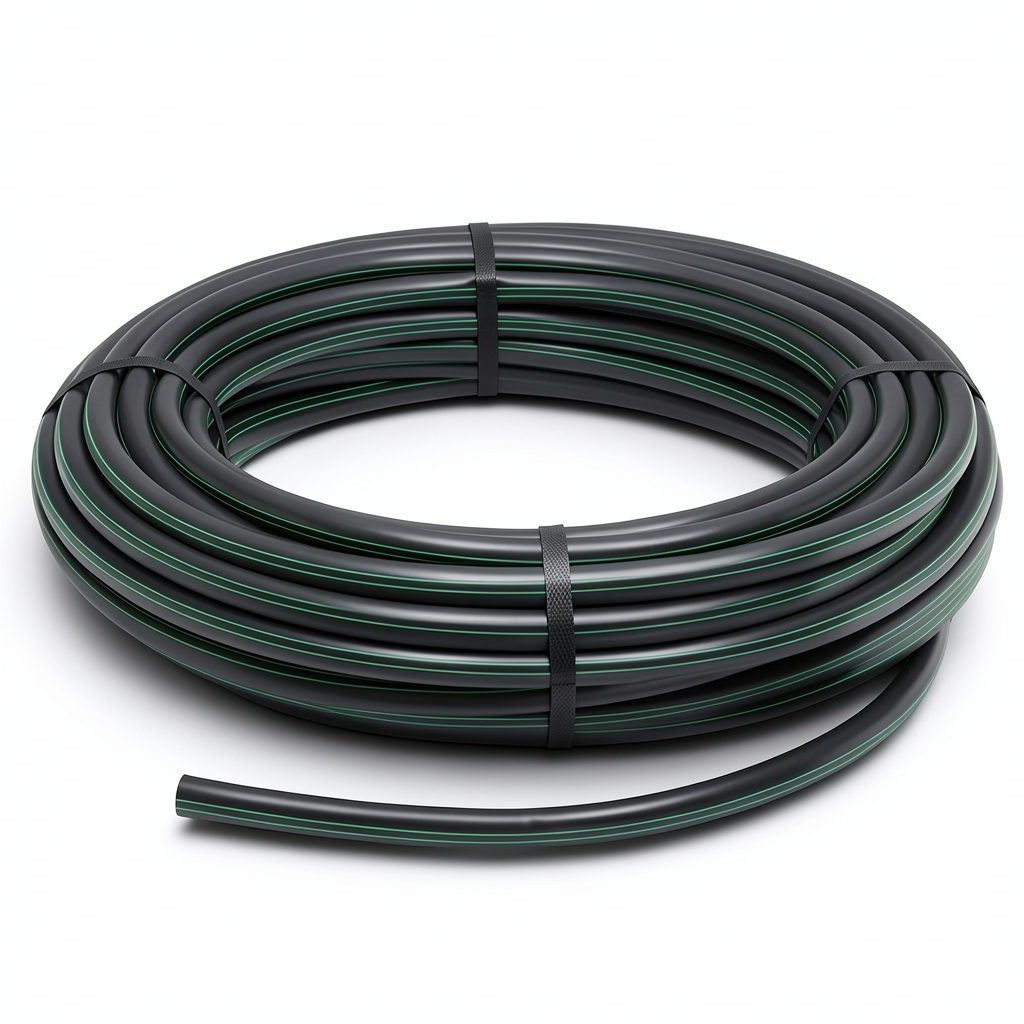 لفة أنابيب HDPE ضغط 10 بار PE 63 قطر خارجي 110 مم SDR 11 لون أسود