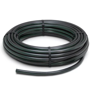 HDPE Plastic Coil Pipe 10 Bar Pressure PE 63, 140 mm Diameter SDR 11 Black