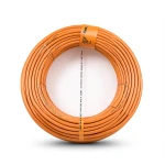 كابل نحاس THHN/THWN عزل PVC 105°C مقاس 5.26 مم² قطر 4.2 مم 600 فولت طول 500 قدم لون برتقالي | شركة الفنار