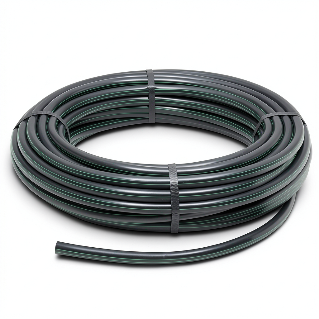 HDPE Coil Pipe Nominal Pressure 10 Bar PE 63 OD 110 mm SDR 11 Black