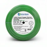 4 AWG Stranded Copper American Electric Wire PVC Insulated 105°C Green 600V 500ft | Asharqiyah Cables Company for Industry