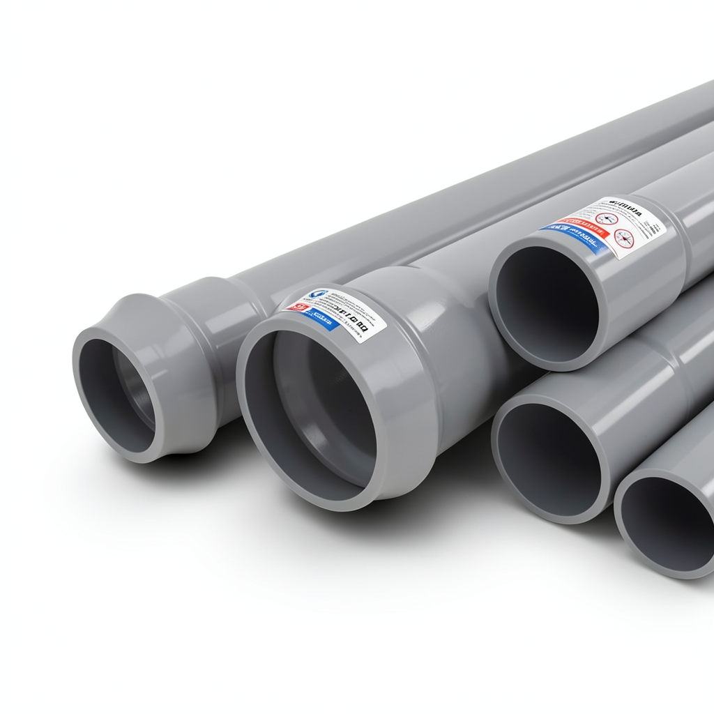 UPVC Pipes Nominal Pressure 20 Bar Outside Diameter 450 mm Thickness 33.1 mm Gray | Al Watania Plastics
