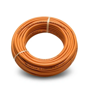 كابل نحاسي THHN/THWN عازل PVC 105 درجة مئوية قطر 5.5 مم 600 فولت طول 300 قدم برتقالي | شركة الفنار