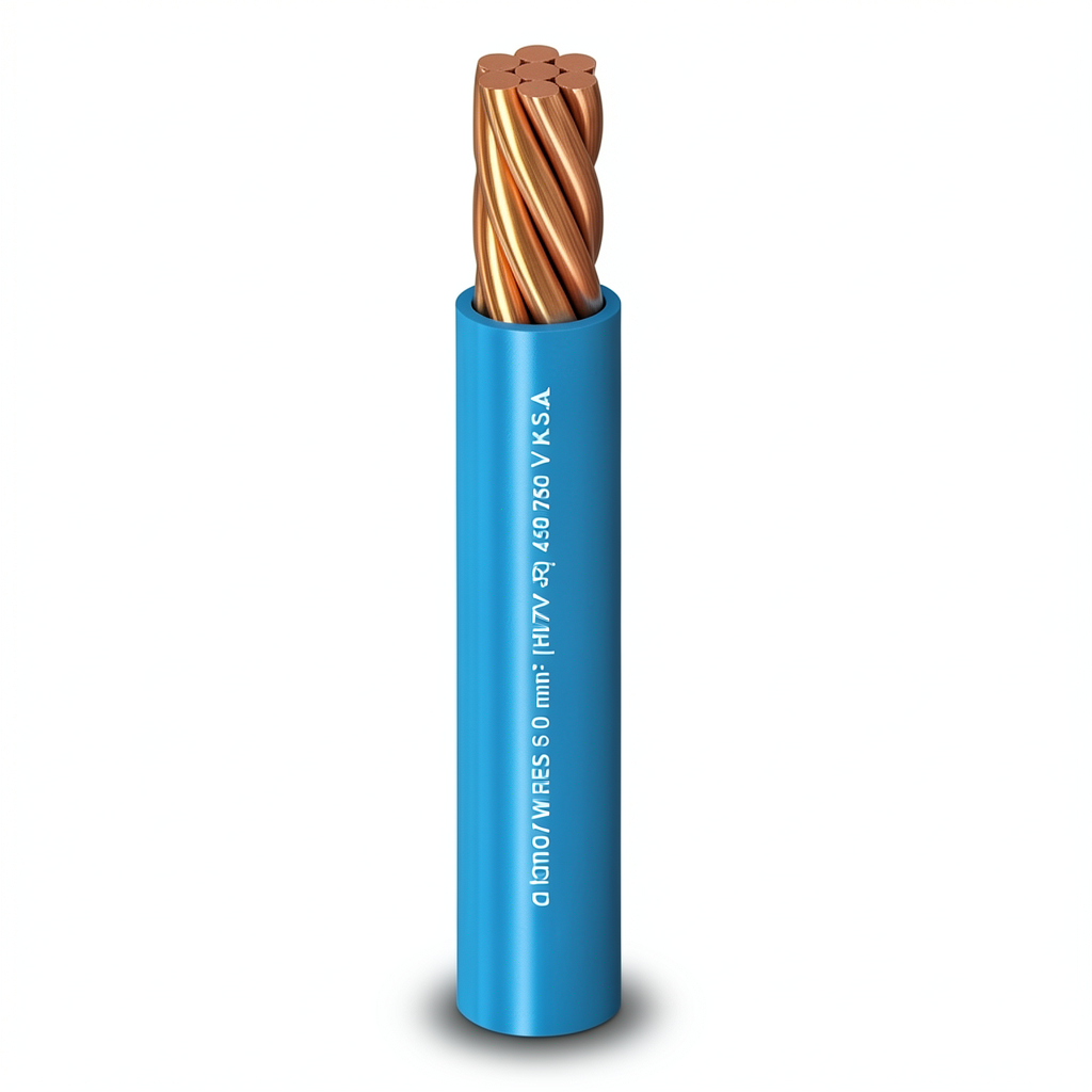 سلك مفرد نحاس مجدول عزل PVC مقاوم للحرارة، مقاس 10 mm2، 450/750 فولت | شركة الفنار