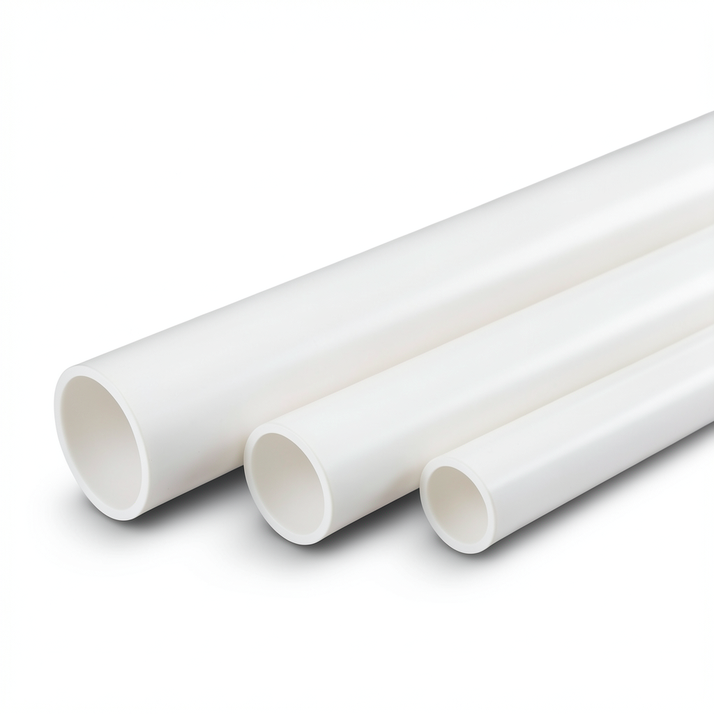 أنابيب UPVC جدول 40 مقاس 5 إنش سمك 6.55 مم أبيض
