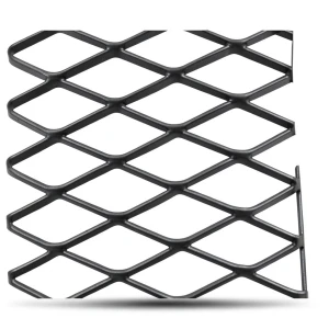 Hot Rolled Black Steel Expanded Metal Mesh Khaleeji 3.8 mm Thickness 1.22 m Width 4 m Length