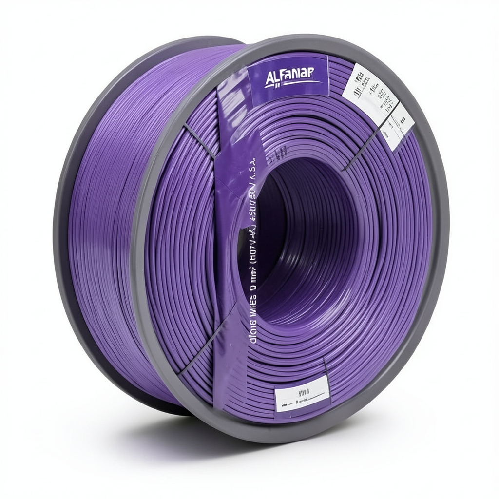 240mm Flexible Copper Electric Wire 600/1000V 100 yards, Purple | Al Fanar