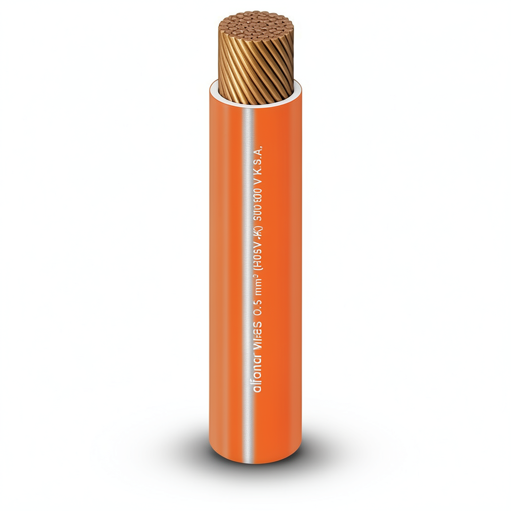 Alfanar 1.5 mm Flexible Copper Electric Wire, 600/1000V, 100 yards Length | Al Fanar