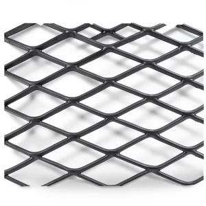 Hot Rolled Black Steel Expanded Metal Mesh 4.8 mm Thickness 1.22 m Width 2 m Length