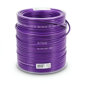 6mm Flexible Tinned Copper Electric Wire, 600/1000 volts, 300ft Length, Violet | Al Fanar