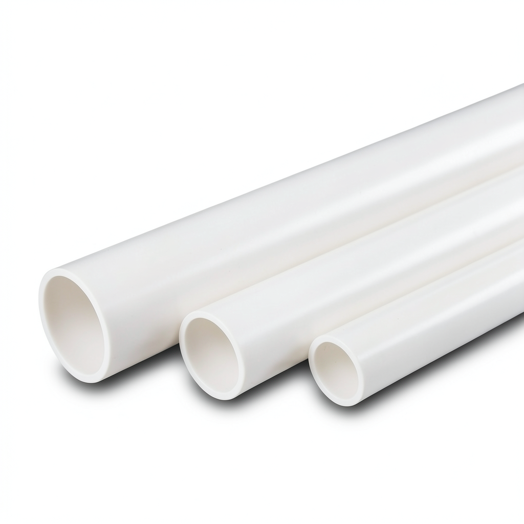 أنابيب UPVC جدول 40 مقاس 3.5 إنش سمك 5.74 مم لون أبيض