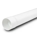 مواسير بلاستيك UPVC ضغط PN 12.5 بار (SDR 21) مقاس 180 مم سمك 8.6 ملم لون أبيض