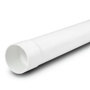 مواسير بلاستيك UPVC ضغط PN 12.5 بار (SDR 21) مقاس 180 مم سمك 8.6 ملم لون أبيض