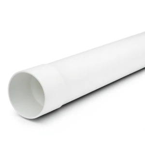 UPVC Pipe PN 12.5 Bar (SDR 21) Size 200 mm Thickness 9.6 mm White Color