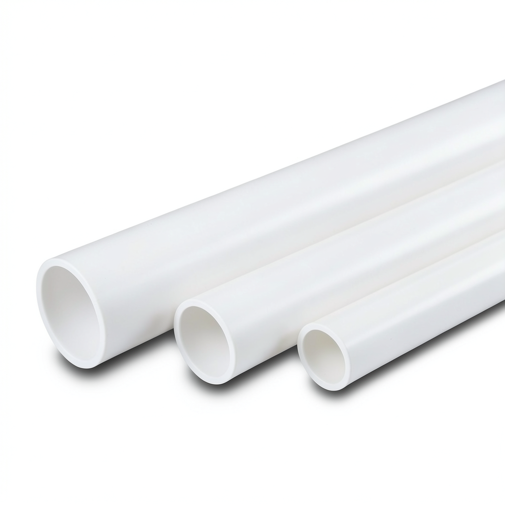 انابيب UPVC جدول 40 مقاس 4 إنش سمك 6.02 مم لون أبيض