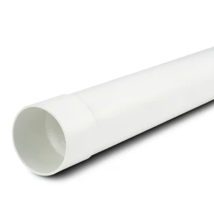 مواسير UPVC ضغط 12.5 بار (SDR 21) مقاس 250 ملم سماكة 11.9 مم لون أبيض