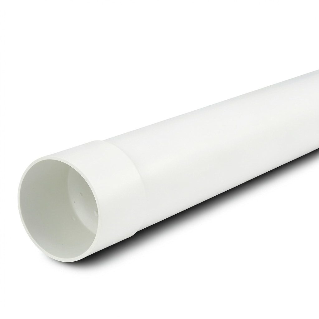 مواسير UPVC ضغط 12.5 بار (SDR 21) مقاس 250 ملم سماكة 11.9 مم لون أبيض