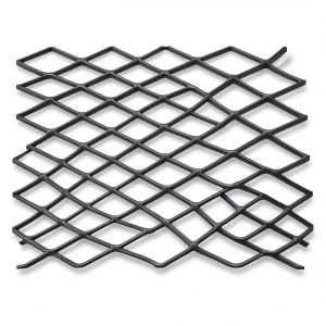Hot Rolled Black Steel Expanded Metal Mesh Khaleeji 5.8 mm Thickness 1.22 m Width 1 m Length