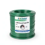 سلك كهرباء امريكي 3 AWG نحاس مجدول عزل PVC 105°C أخضر 600 فولت طول 500 قدم | شركة كابلات الشرقية للصناعة