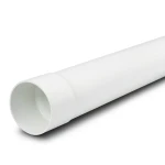 مواسير بلاستيك UPVC ضغط 16 بار (SDR 17) قطر خارجي 110 مم سمك 6.6 مم لون أبيض