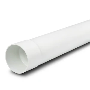 مواسير بلاستيك UPVC ضغط 16 بار (SDR 17) قطر خارجي 110 مم سمك 6.6 مم لون أبيض