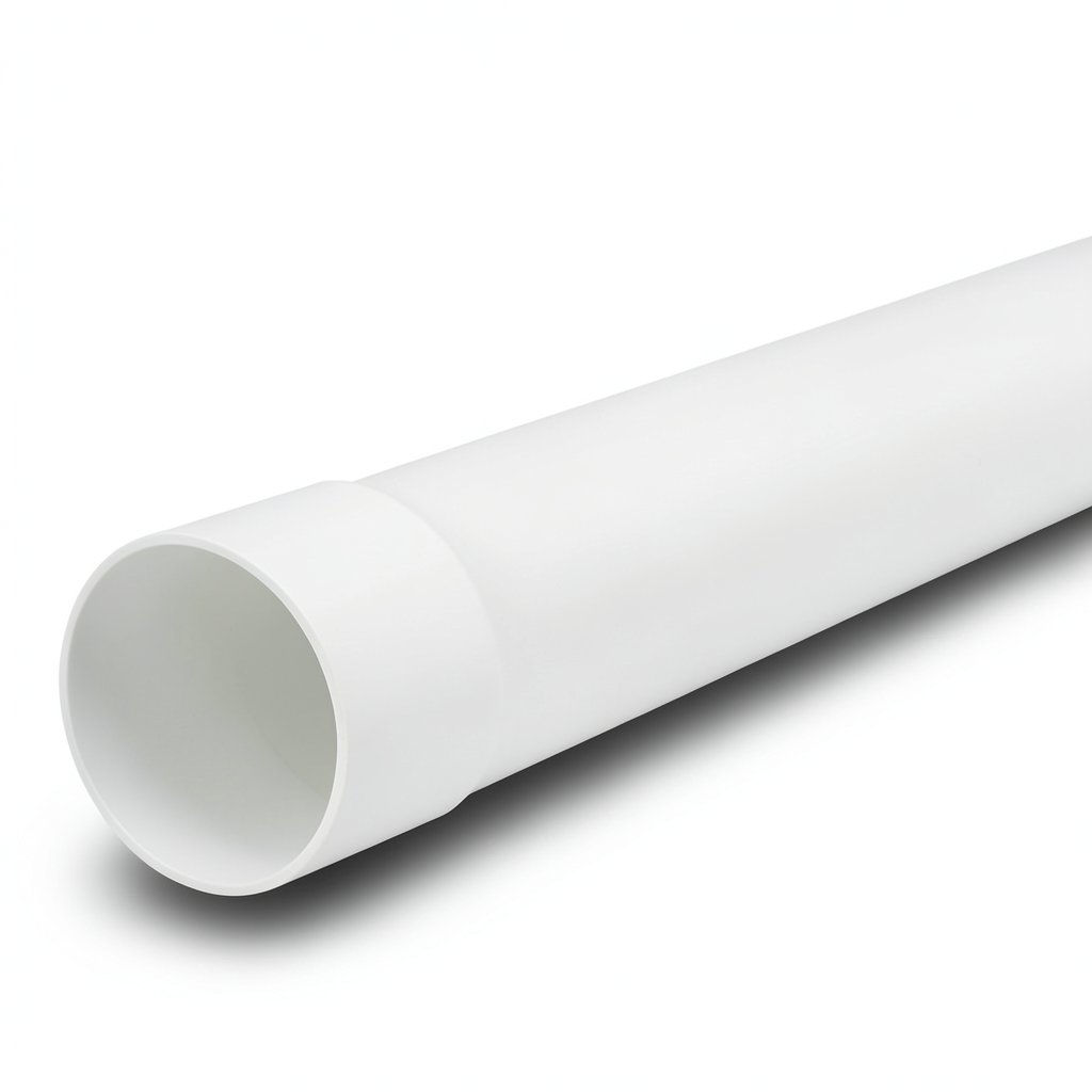 مواسير UPVC ضغط 16 بار (SDR 17) قطر خارجي 125 ملم سمك 7.4 ملم لون أبيض