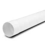 أنابيب UPVC ضغط 16 بار (SDR 17) قطر خارجي 160 ملم سماكة 9.5 ملم لون أبيض