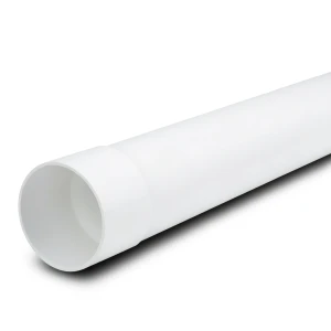 UPVC Pipe PN 16 Bar (SDR 17) Outside Diameter 160 mm Thickness 9.5 mm White Color