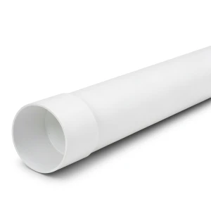 UPVC Plastic Pipe PN 16 Bar (SDR 17) Outside Diameter 225 mm Thickness 13.4 mm White