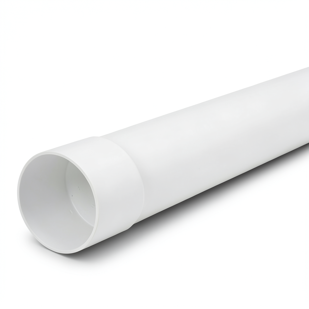 UPVC Plastic Pipe PN 16 Bar (SDR 17) Outside Diameter 225 mm Thickness 13.4 mm White