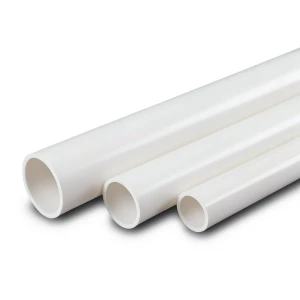 أنابيب UPVC جدول 80 مقاس 3 أنش، قطر خارجي 88.90 مم، سمك 7.62 مم، أبيض