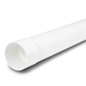 UPVC Plastic Pipe PN 20 Bar (SDR 13.6) Size 110 mm Thickness 8.1 mm White