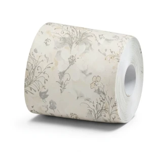 Italian Floral Wall Covering 10m x 0.73m Beige, Model 56947