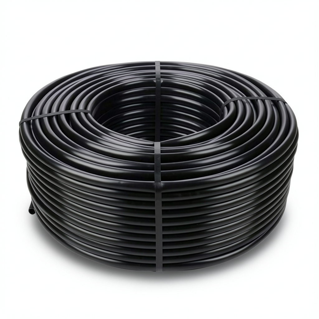 لفة انابيب بلاستيك HDPE ضغط 16 بار PE 80 قطر خارجي 110 مم SDR 9 لون اسود