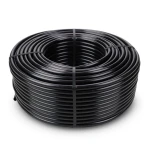 لفة أنابيب HDPE ضغط 16 بار PE 80 قطر خارجي 20 مم SDR 9 سمك 2.3 ملم لون أسود