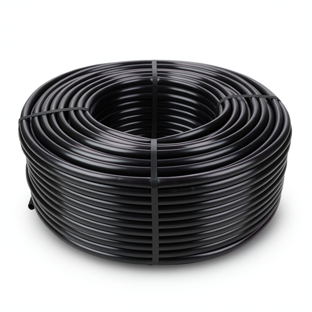 HDPE Coil Pipe Pressure 16 Bar PE 80 Outer Diameter 20 mm SDR 9 Thickness 2.3 mm Black