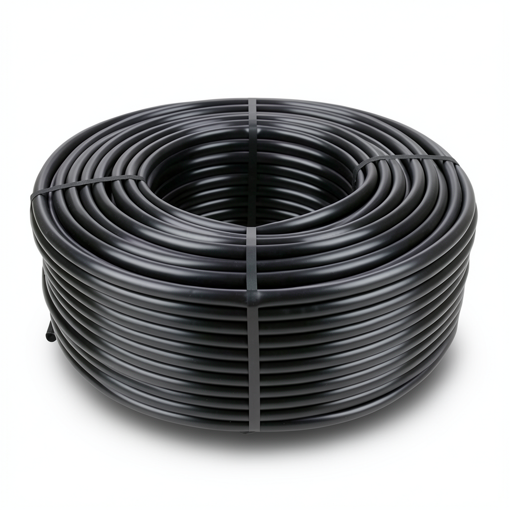 لفة HDPE ضغط 16 بار PE 80 قطر خارجي 125 ملم SDR 9 لون اسود